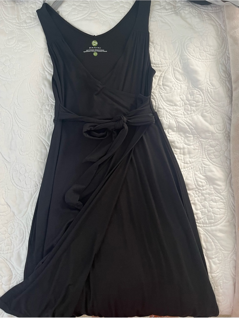 Dakini Black Sleeveless Midi  Dress Size XS